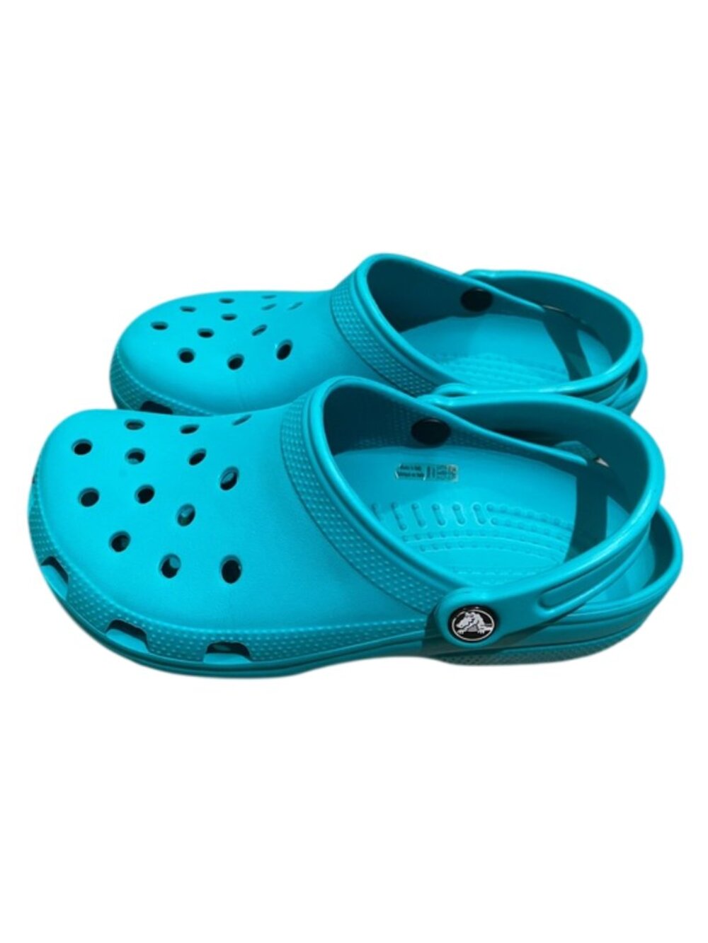 Crocs Teal Green Classic Clog Slip-on Shoe Unisex Mens 5 Womens 7 Beach Comfort - Picture 3 of 11